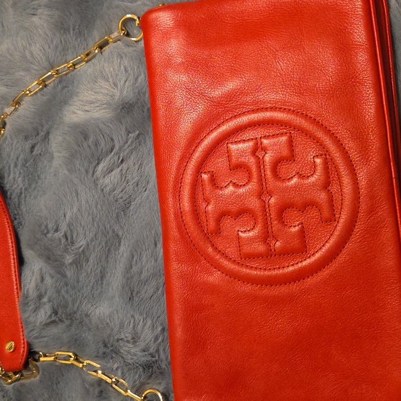 Tory Burch Red Clutch - Picture 13 of 13